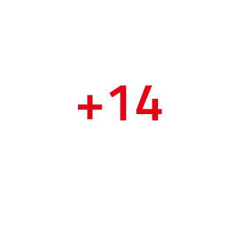 + 14 anos de experiência